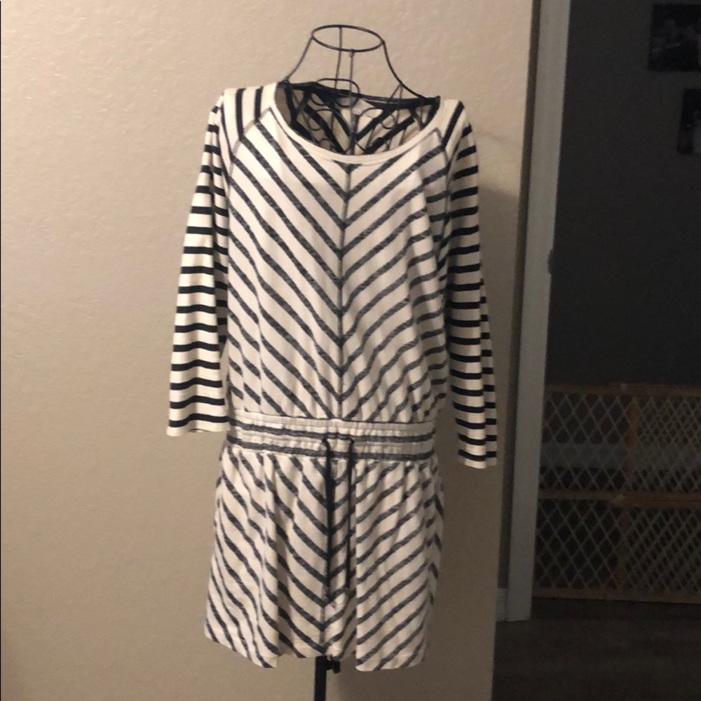 Black and white casual dress